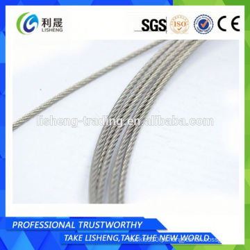 Corda de fio de aço galvanizado 6x7 10mm